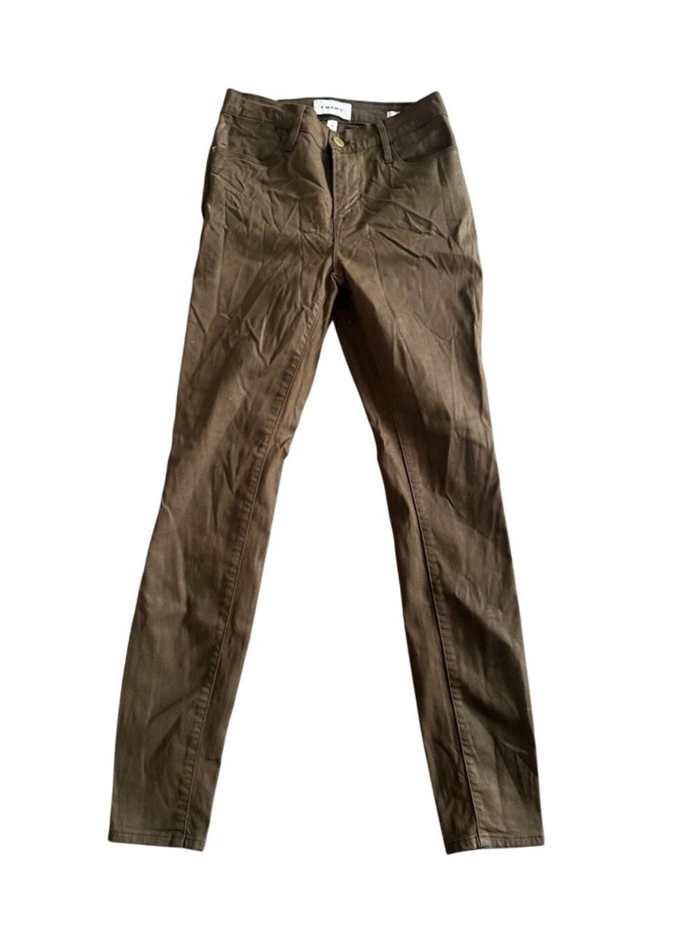 FRAME Le High Skinny Brown Legging Jeans Size 25